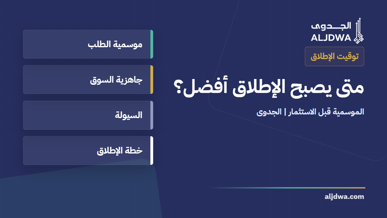 هل تكشف دراسة الجدوى الوقت المناسب لإطلاق المشروع؟ قراءة التوقيت والموسمية قبل الاستثمار